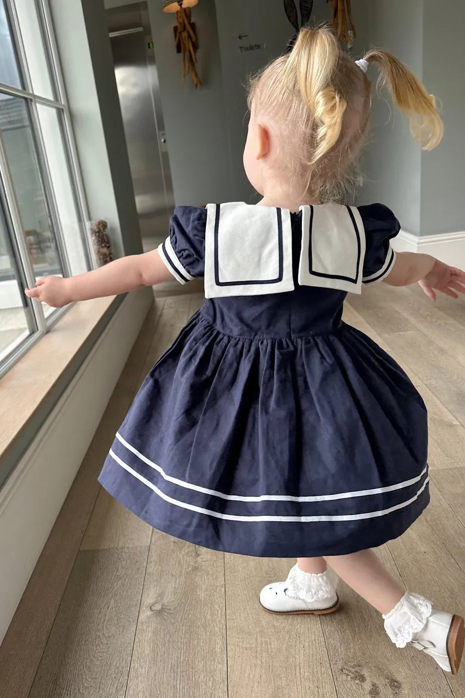 "Mira" Navy Sailor Dress