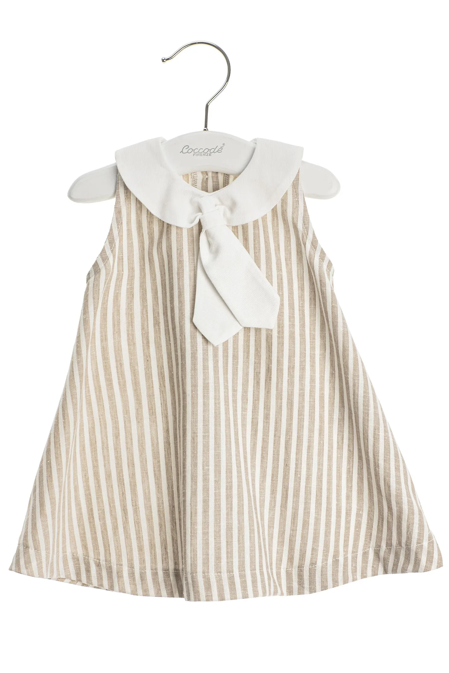 "Scarlet" Linen Stripe Sailor Dress
