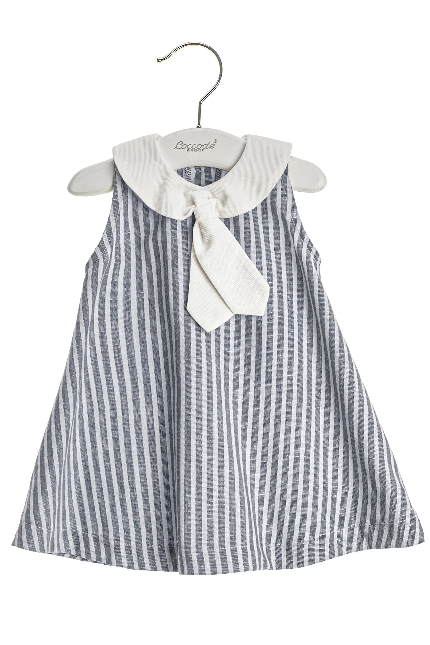 "Scarlet" Linen Stripe Sailor Dress