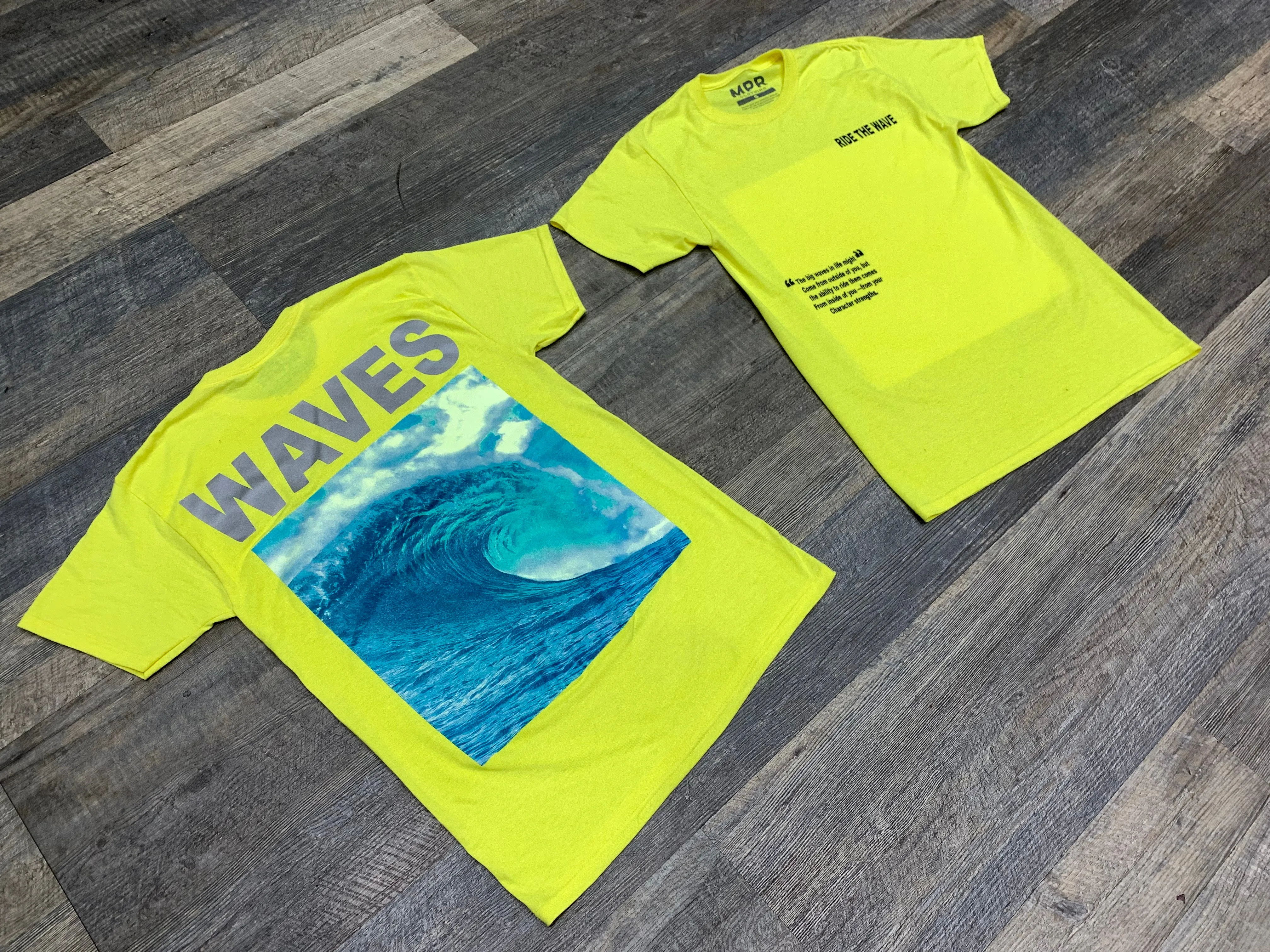RIDE THE WAVE T-SHIRT 3M - NEON YELLOW