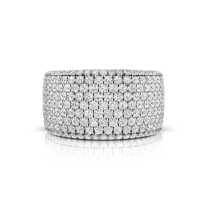 Round Moissanite Half Eternity Band For Men & Women