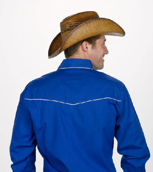 ROYAL RETRO SHIRT - LEAF EMBROIDERY