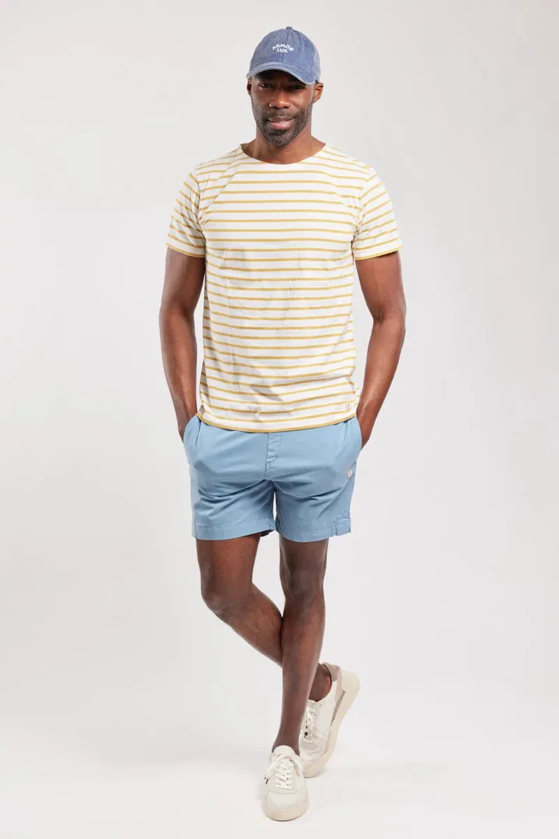 Sailor Shirt S/S "Hoedic" Blanc/ Genet E23