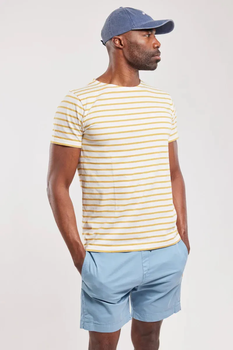 Sailor Shirt S/S "Hoedic" Blanc/ Genet E23