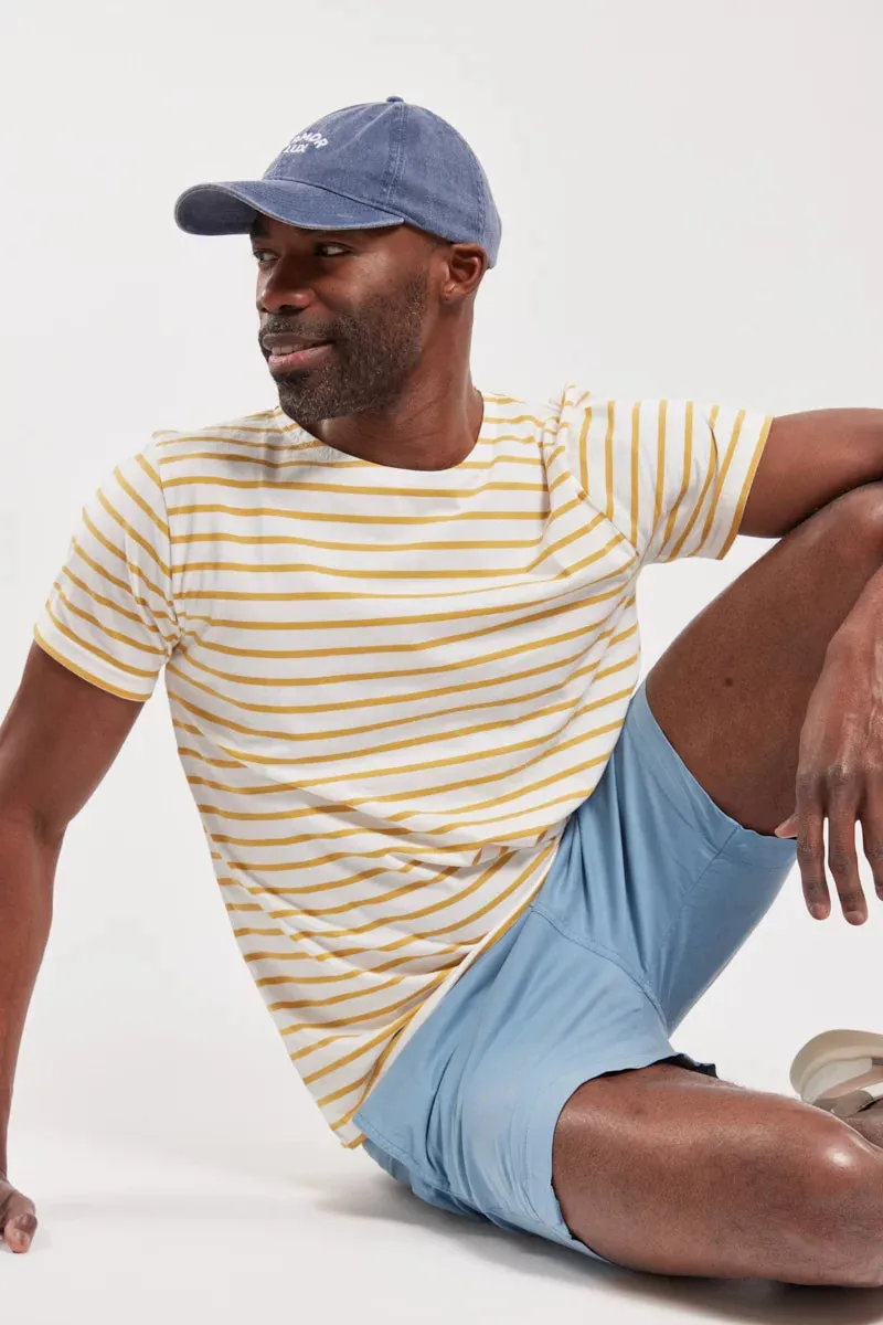Sailor Shirt S/S "Hoedic" Blanc/ Genet E23