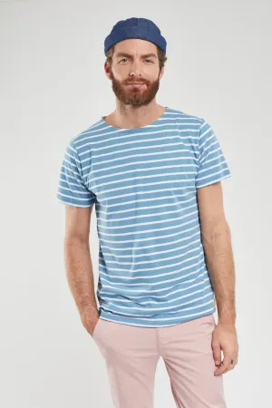 Sailor Shirt S/S "Hoedic" Bleu St Lo/Blanc