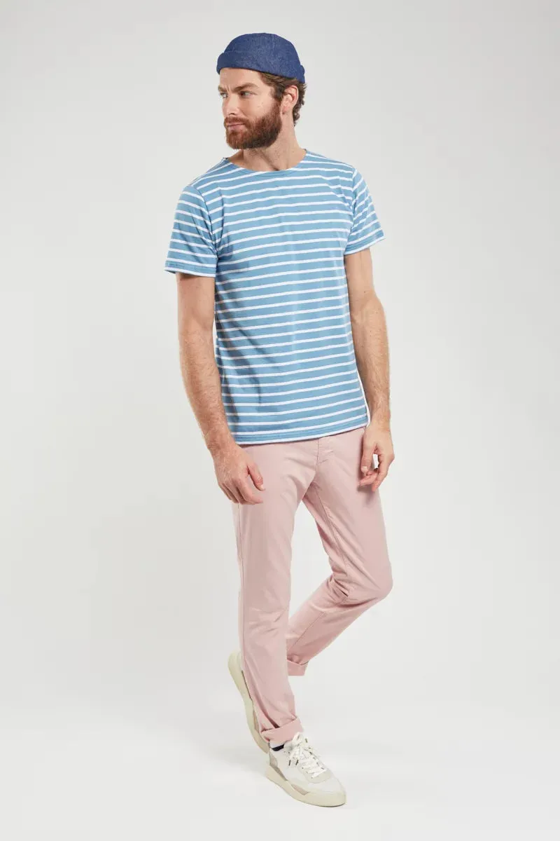 Sailor Shirt S/S "Hoedic" Bleu St Lo/Blanc