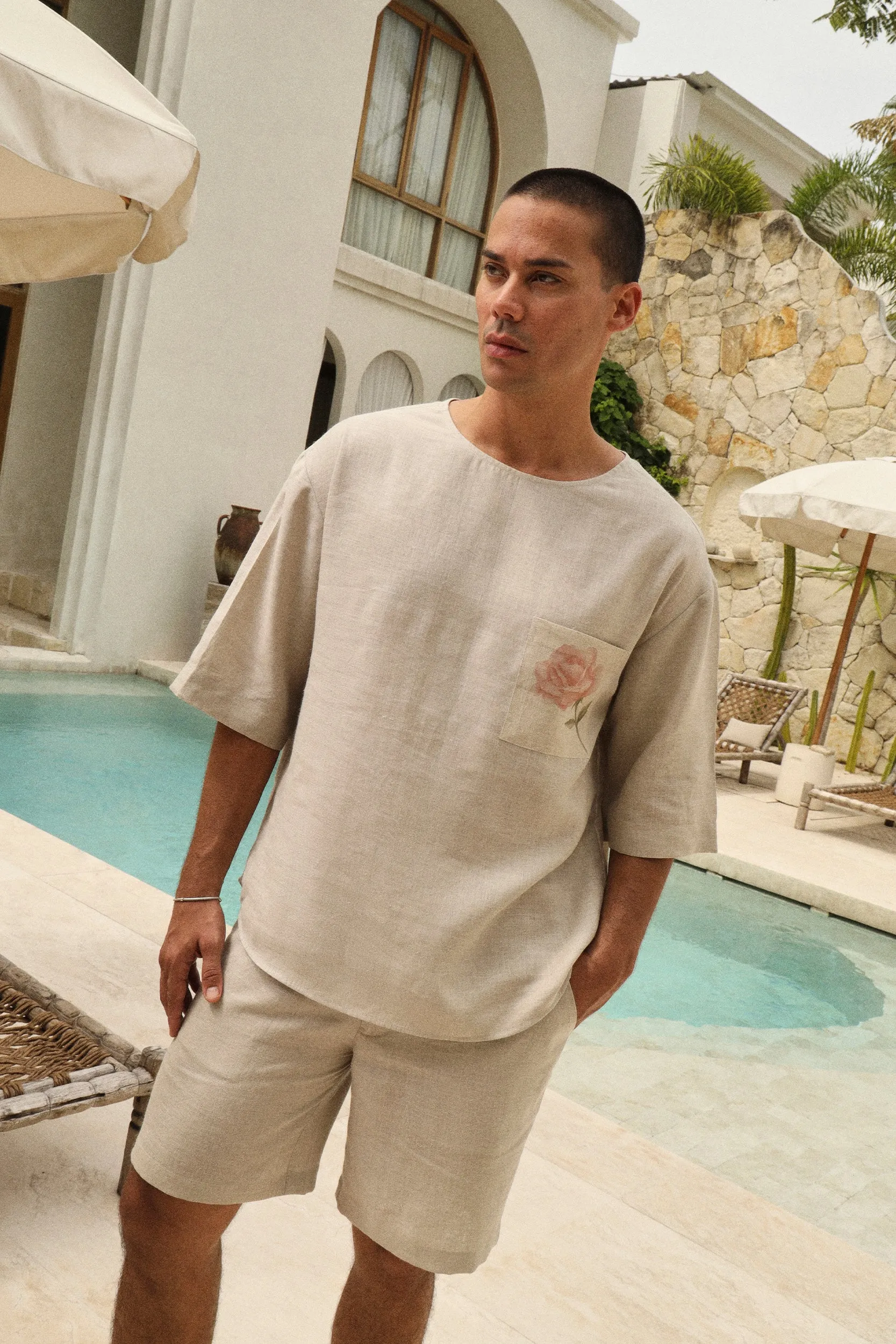 SAND Island Shirt - Man (Natural Rose)