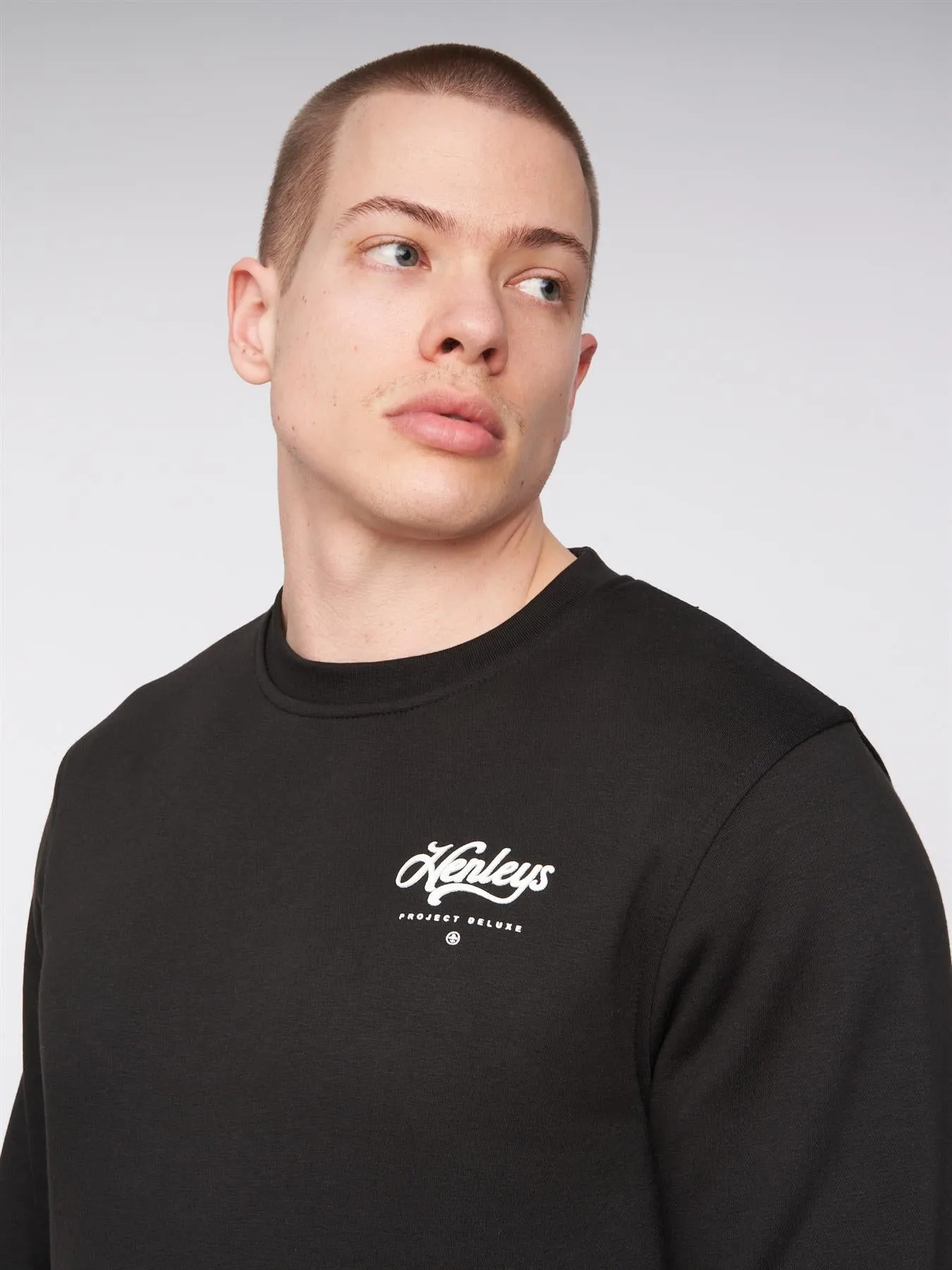Scripthen Crew Sweat Black