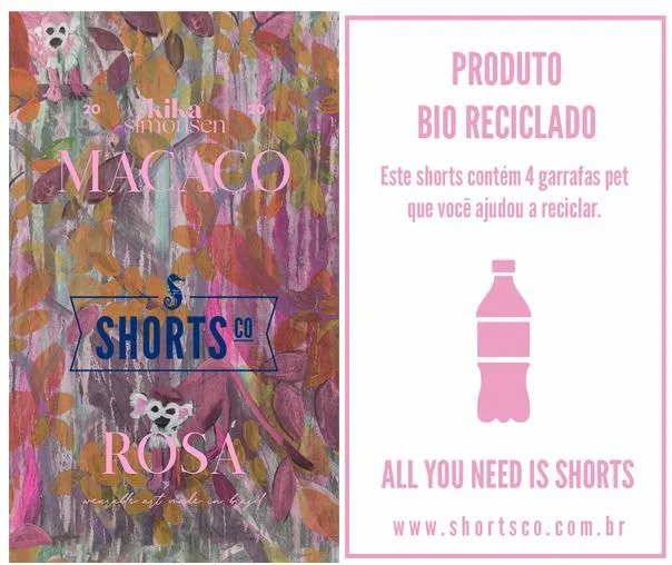 SHORTS MONKEY BUSINESS PINK