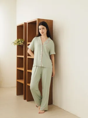 Signature Pyjamas Set | Spring Green