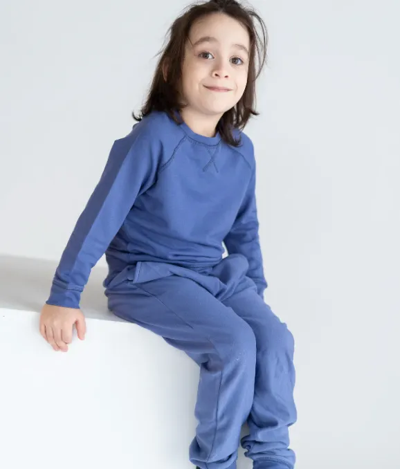 Silkberry Baby - Bamboo Fleece Sweatpants | Blueberry