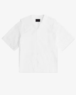 Simone Rocha - Men's Cotton Bow Sailor Collar Boxy - (White)
