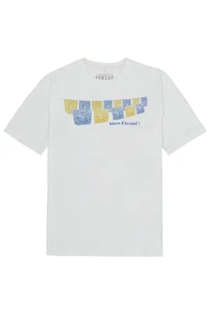 Slava Ukraine Men's Organic Cotton T-Shirt | White