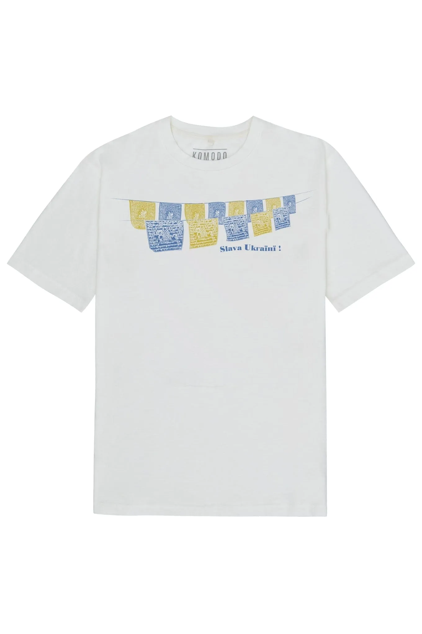 Slava Ukraine Men's Organic Cotton T-Shirt | White