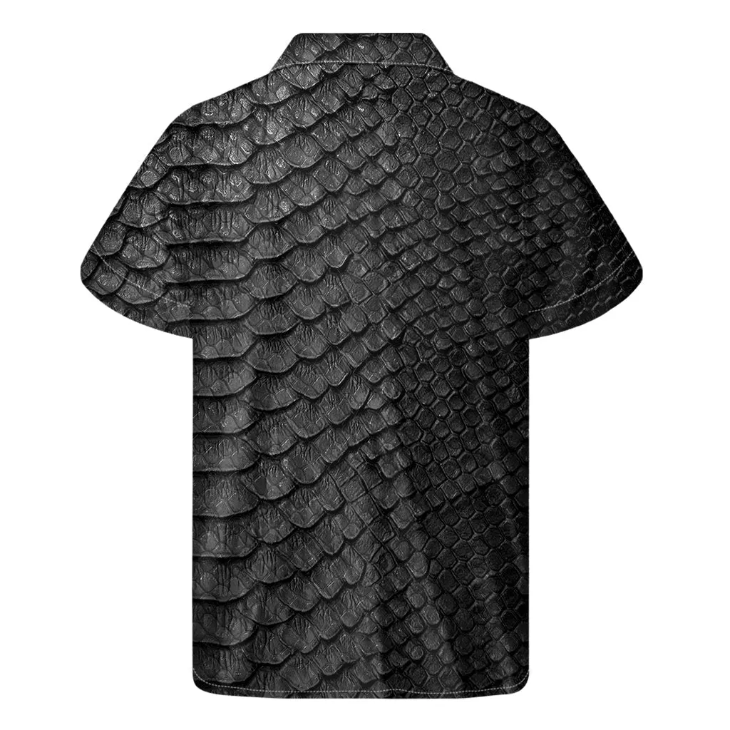 Slither in Style with this Hawaiian Snakeskin Print Short Sleeve Shirt