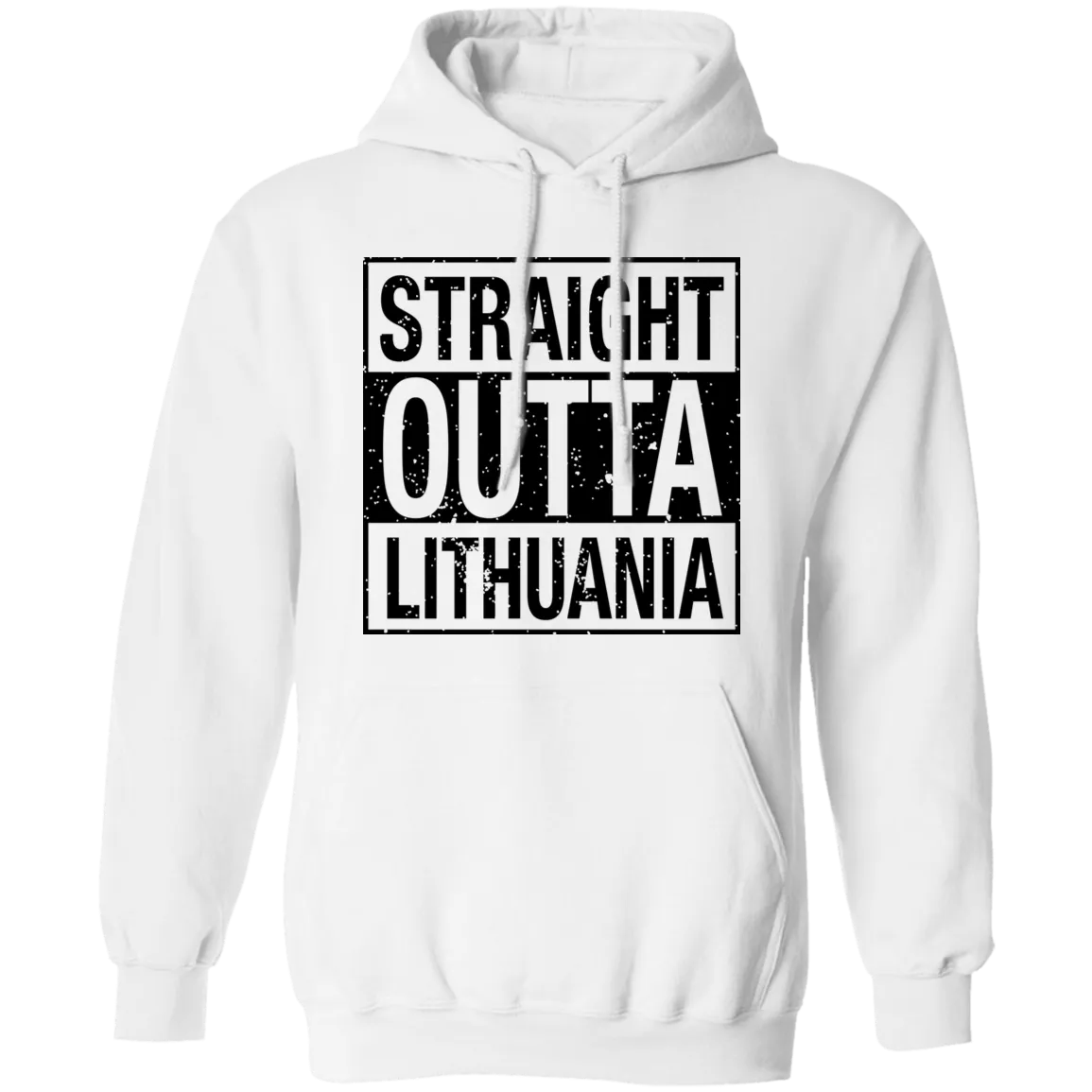 Straight Outta Lithuania - Men/Women Unisex Comfort Pullover Hoodie
