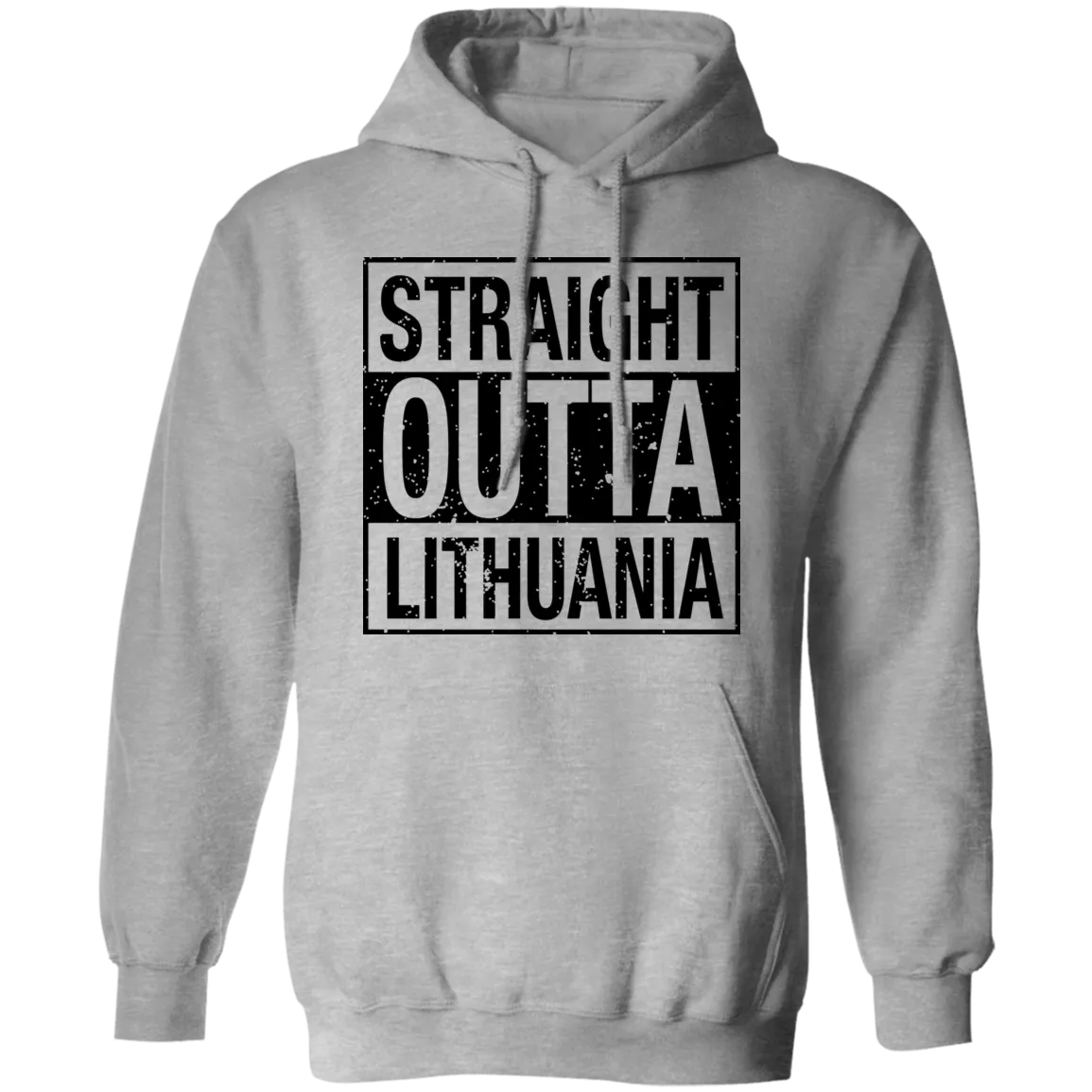 Straight Outta Lithuania - Men/Women Unisex Comfort Pullover Hoodie