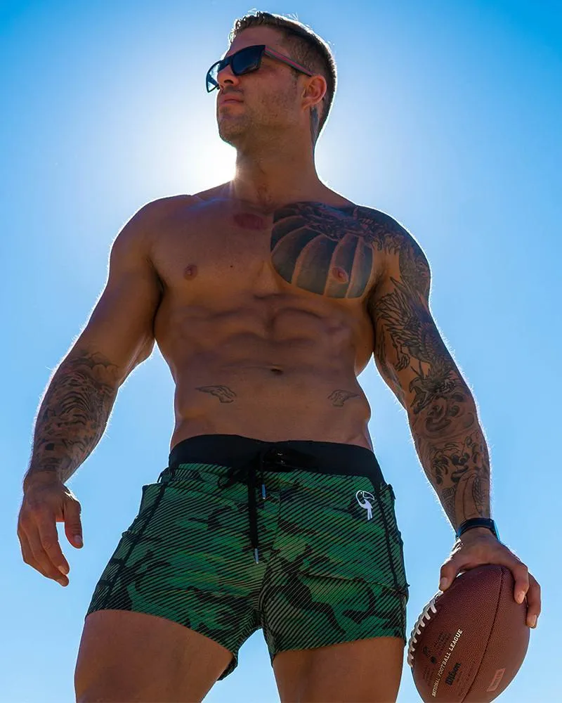 Striped Green Camo  - 3"
