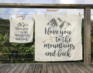 Swaddle Muslin Blanket - MOUNTAIN LOVE