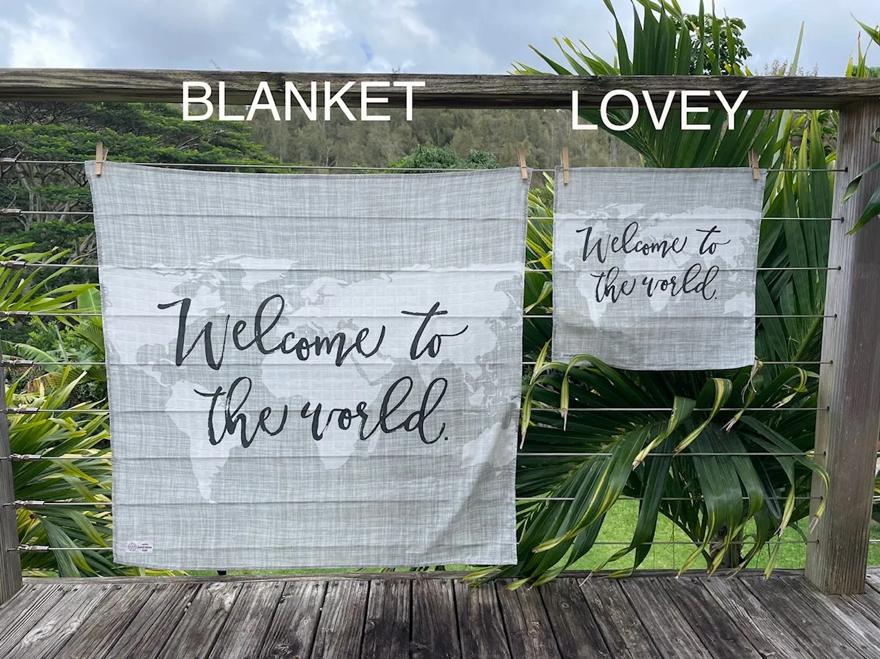 Swaddle Muslin Blanket - WELCOME