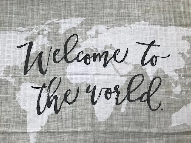 Swaddle Muslin Blanket - WELCOME