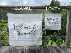 Swaddle Muslin Blanket - WELCOME