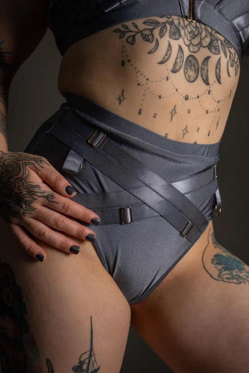 Tatiana Active Faye Shorts - Shiny Gunmetal