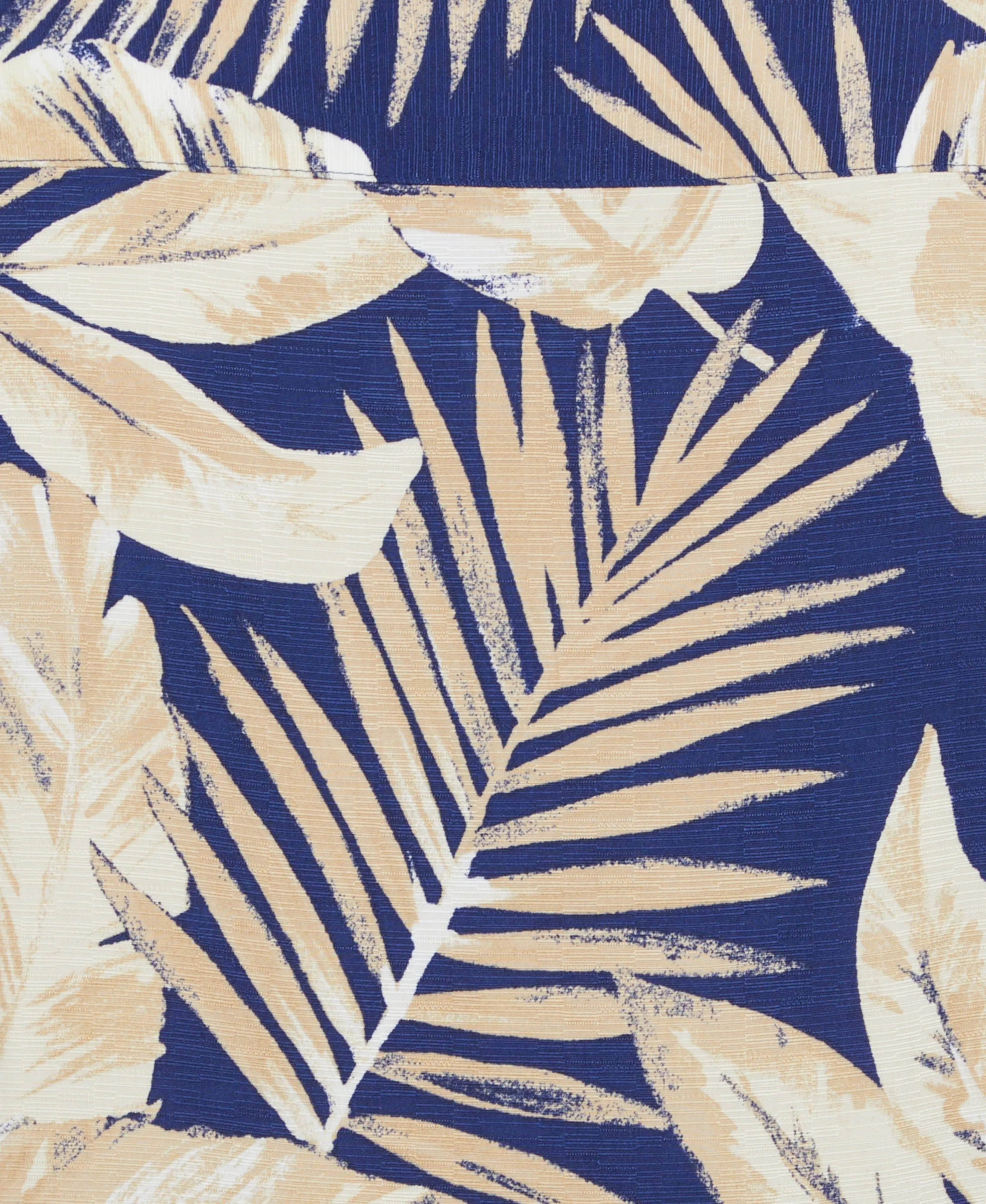 Textured Large Scale Palm Print Shirt