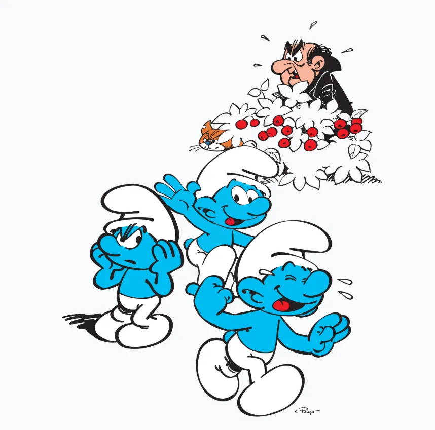 The Smurfs Group Smurfs Gargamel Official Men's T-Shirt (Royal Blue)