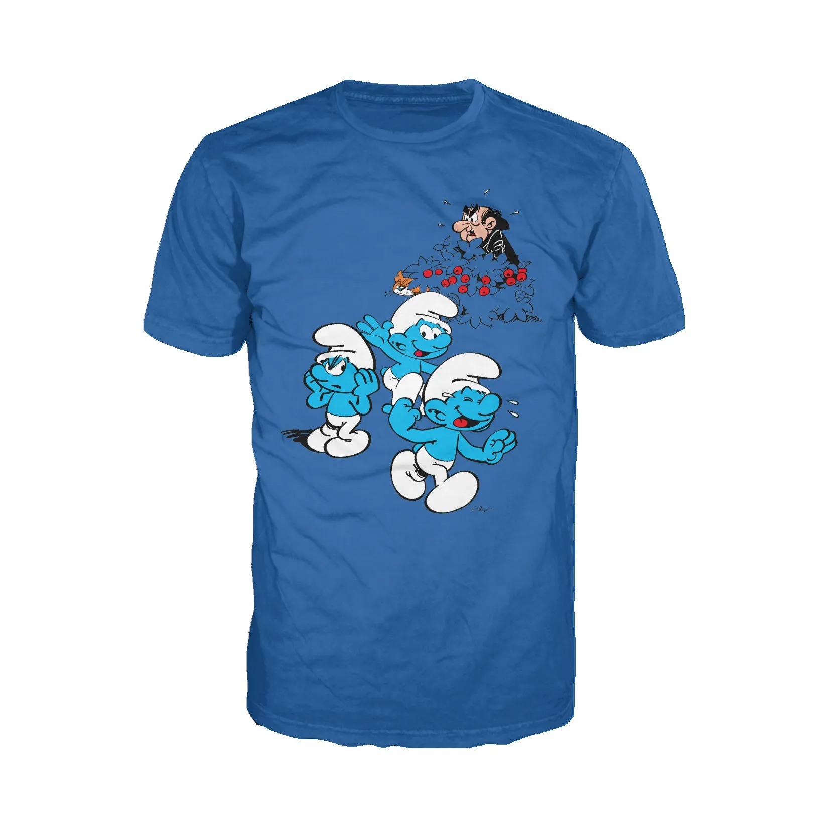 The Smurfs Group Smurfs Gargamel Official Men's T-Shirt (Royal Blue)