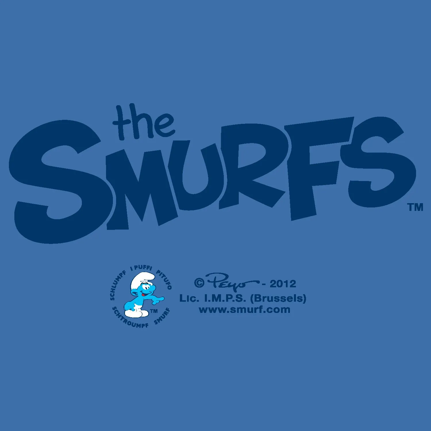The Smurfs Group Smurfs Gargamel Official Men's T-Shirt (Royal Blue)