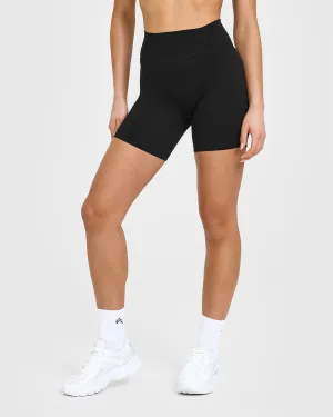 Timeless High Waisted Shorts | Black