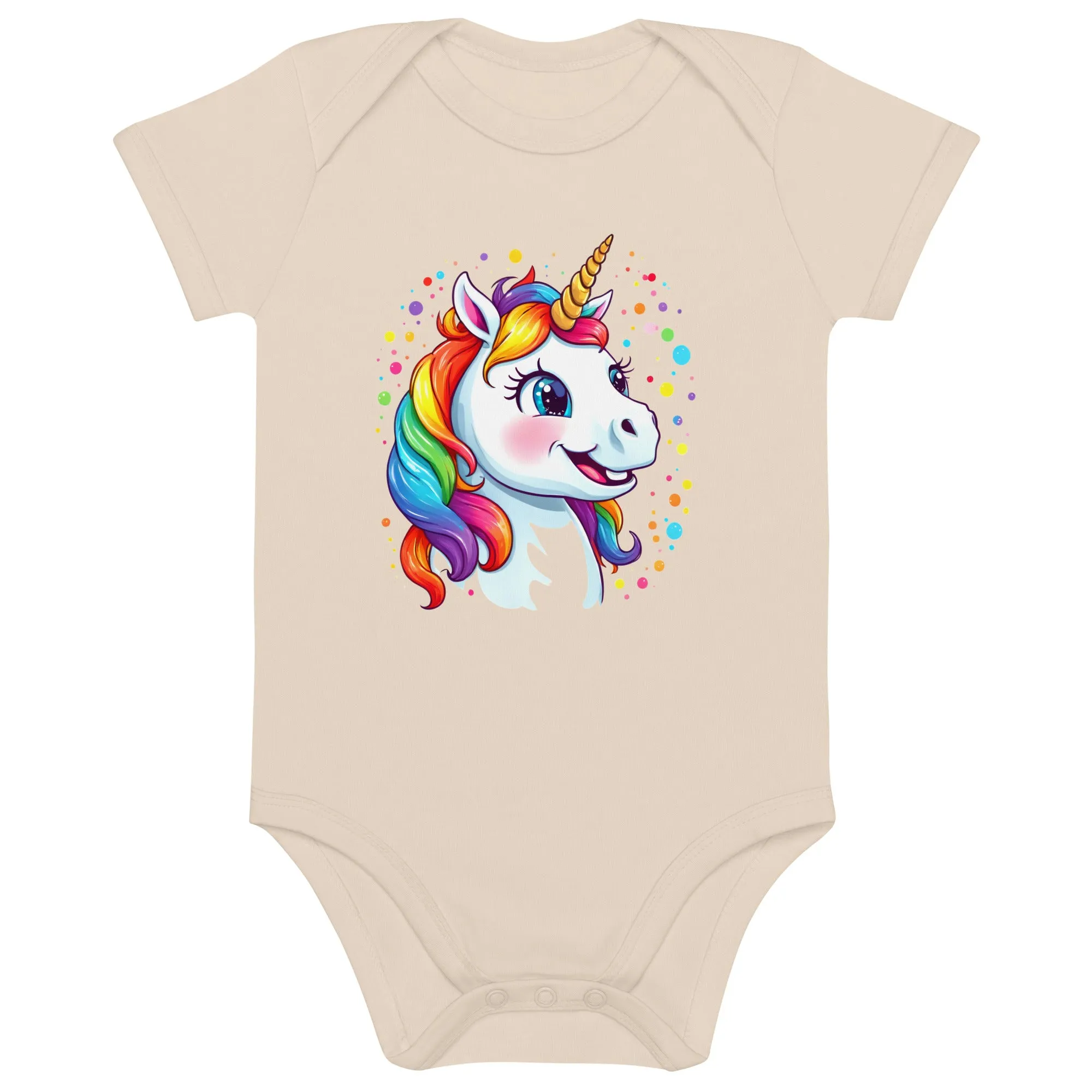 Unicorn Organic Cotton Baby Bodysuit