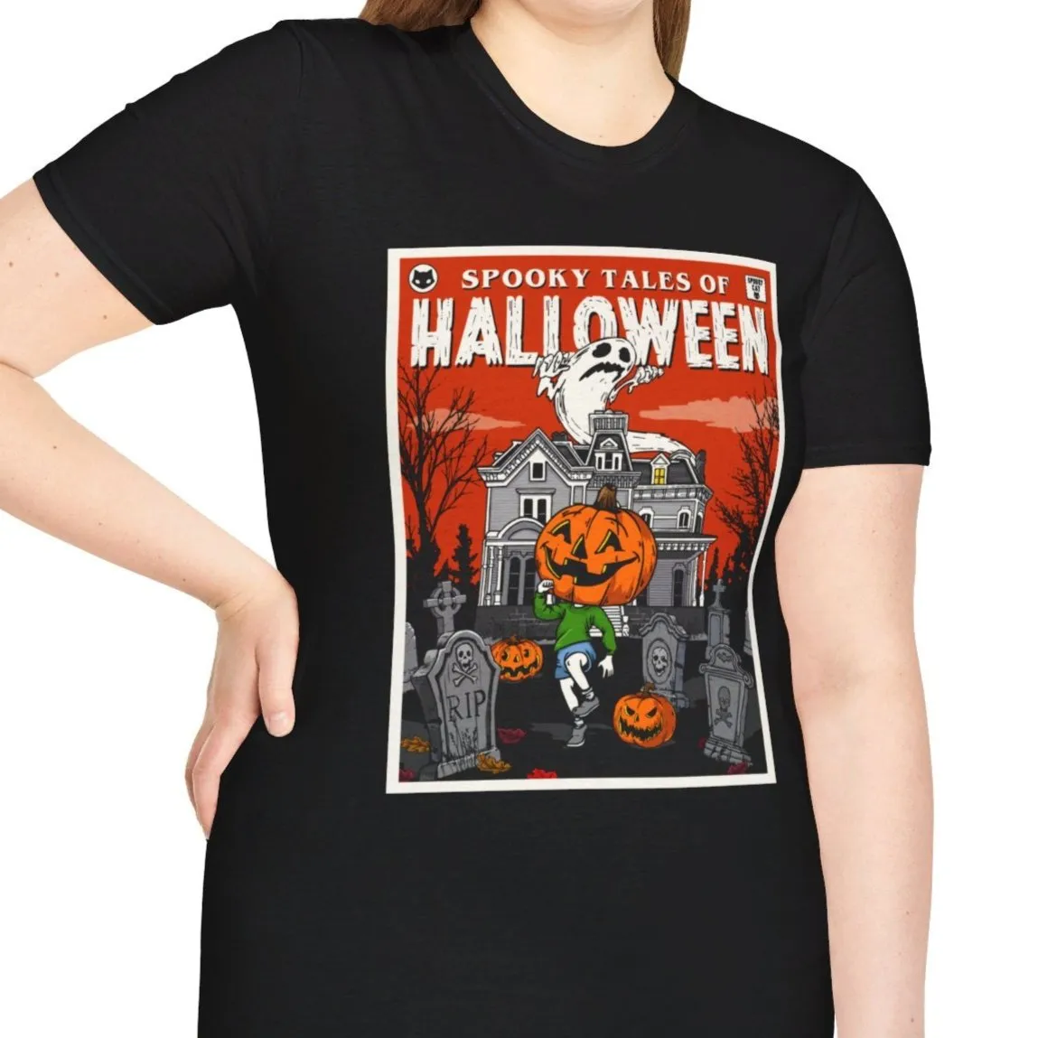 Vintage Halloween Tales Comic T-Shirt