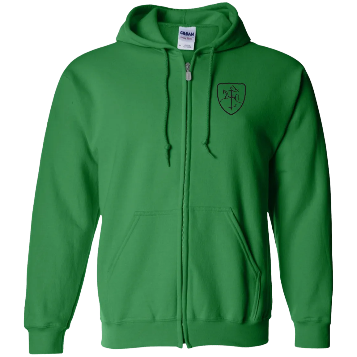Vytis - Men/Women Unisex Comfort Full-Zip Hoodie