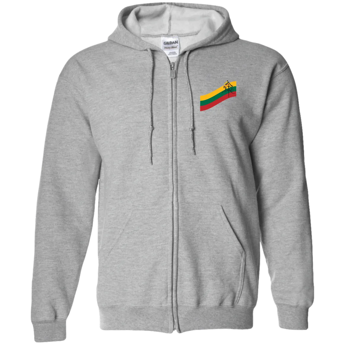 Vytis Swoosh - Men/Women Unisex Comfort Full-Zip Hoodie