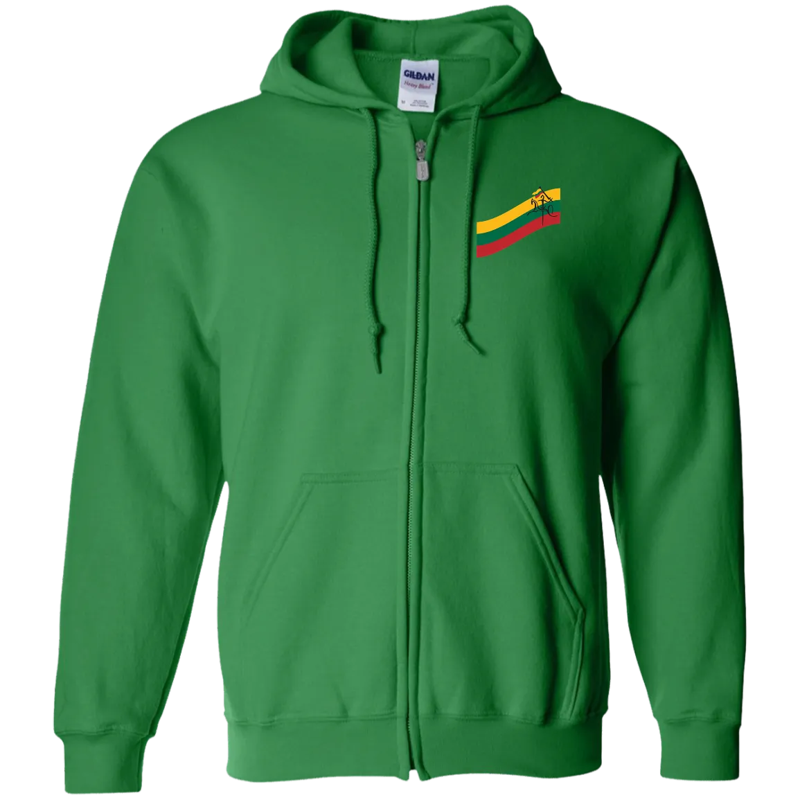Vytis Swoosh - Men/Women Unisex Comfort Full-Zip Hoodie