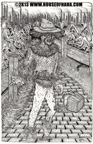 Walkers of Oz (Wizard of Oz / Walking Dead) 11"x17" Original Art