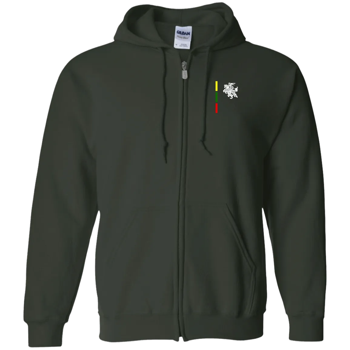 Warrior Vytis - Men/Women Unisex Comfort Full-Zip Hoodie