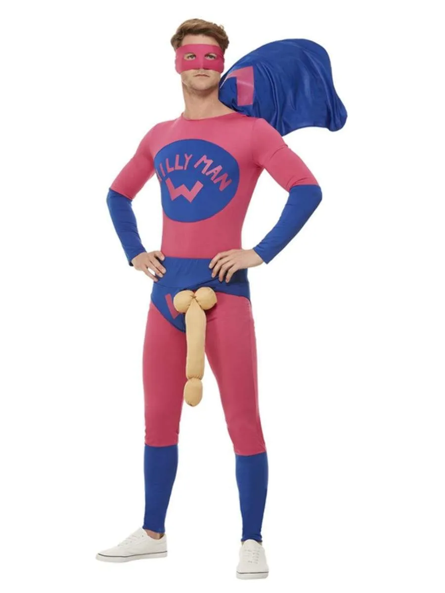 Willyman Funny Men's Superhero Costume