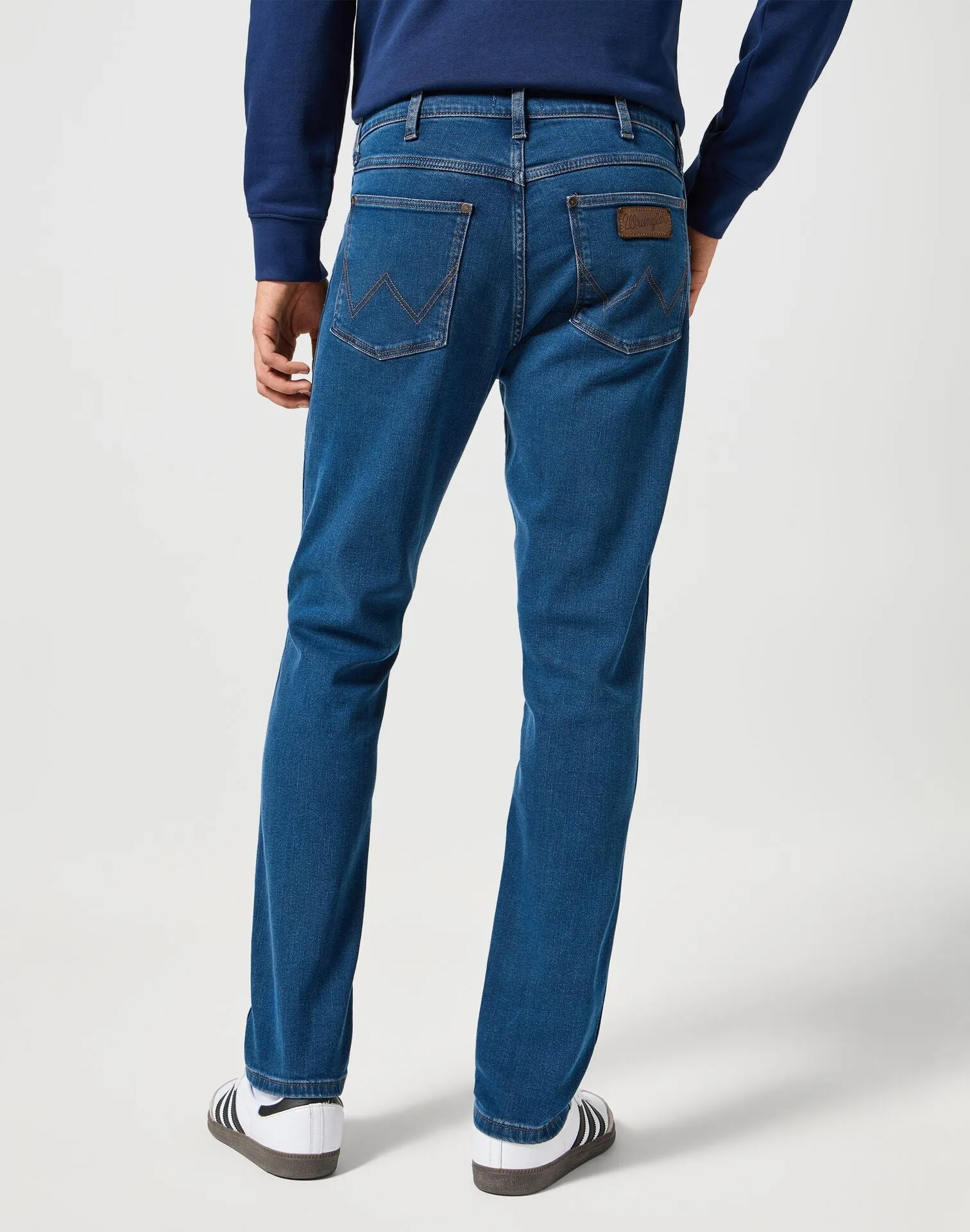 Wrangler Men's Larston Jeans In Blue Grey