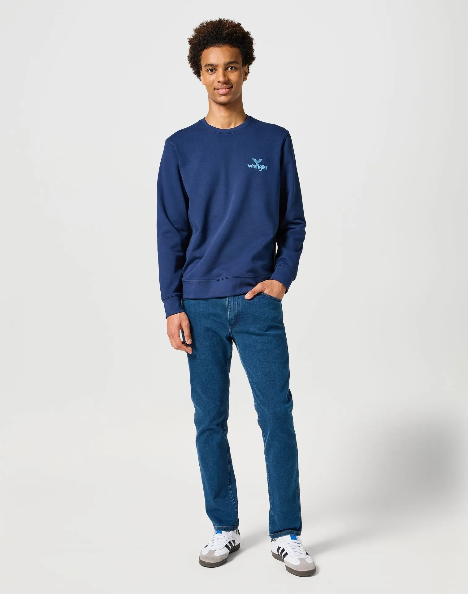Wrangler Men's Larston Jeans In Blue Grey