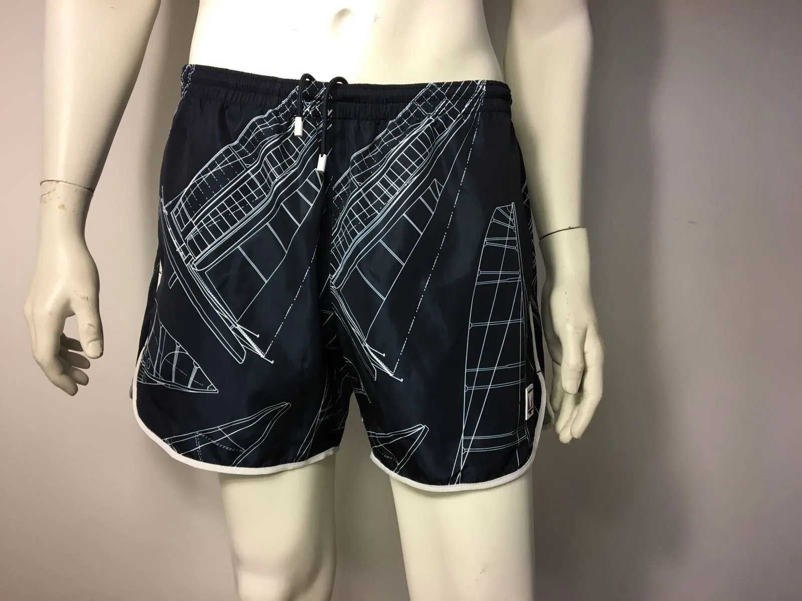 Yacht Print Swim Shorts