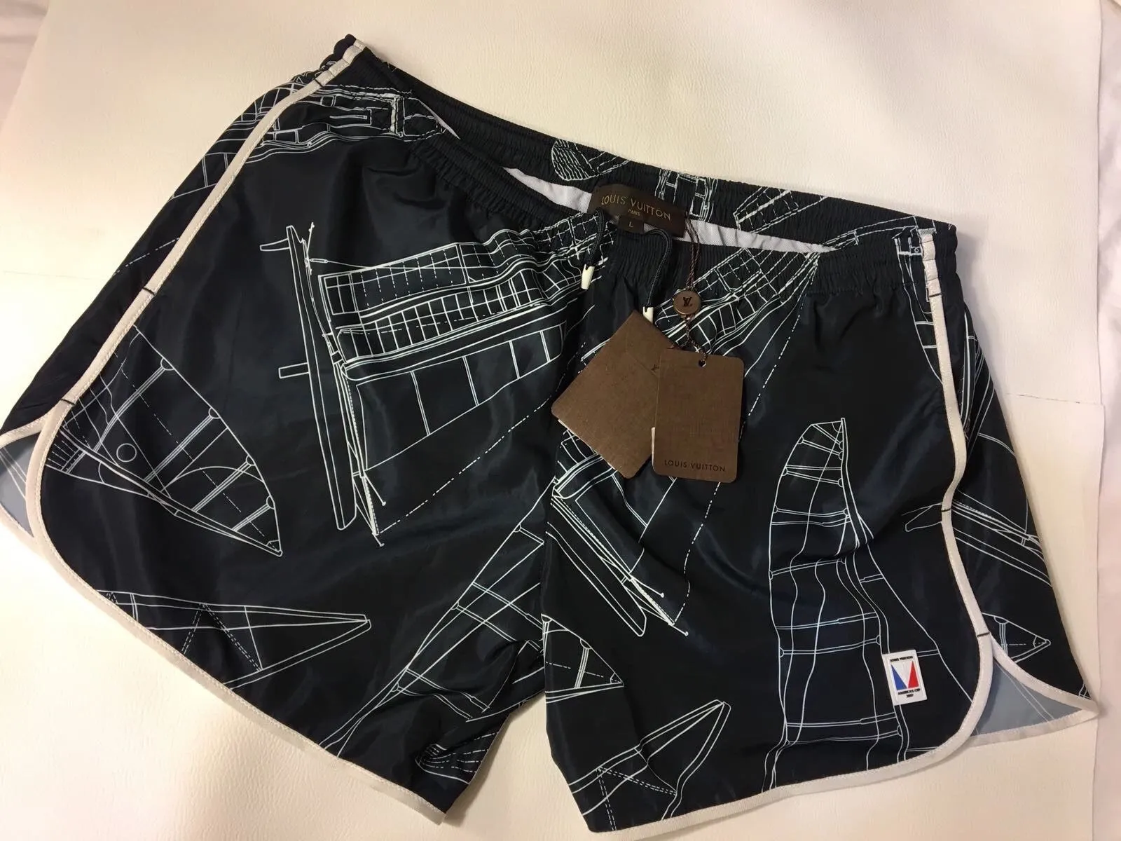 Yacht Print Swim Shorts