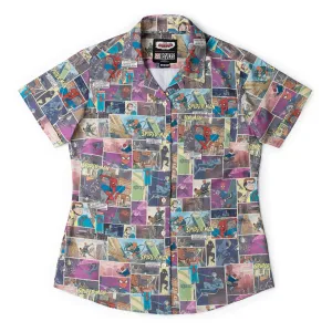 Your Friendly Neighborhood Spider-Man "In the Swing of Things" – Women's KUNUFLEX Short Sleeve Shirt