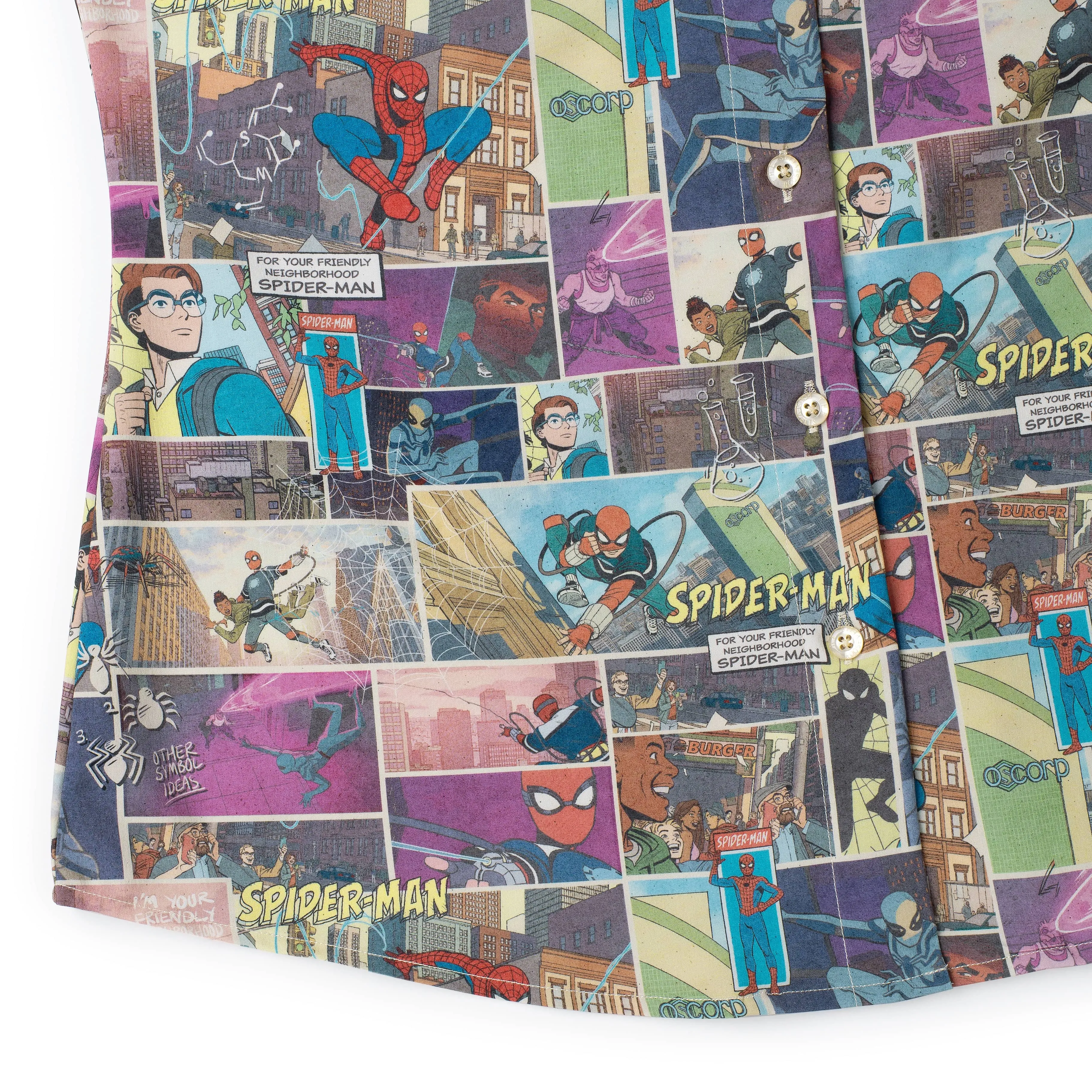 Your Friendly Neighborhood Spider-Man "In the Swing of Things" – Women's KUNUFLEX Short Sleeve Shirt